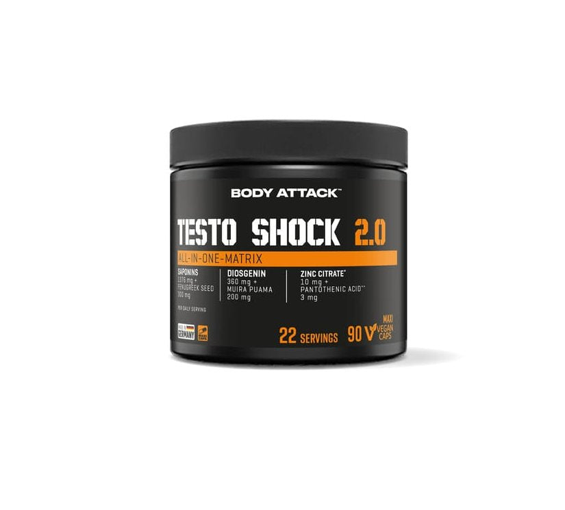 Body Attack - Testo Shock 2.0 - 90 Kapseln Body Attack