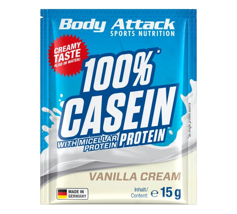 Body Attack - 100 % Casein Protein - 15g Probe Body Attack