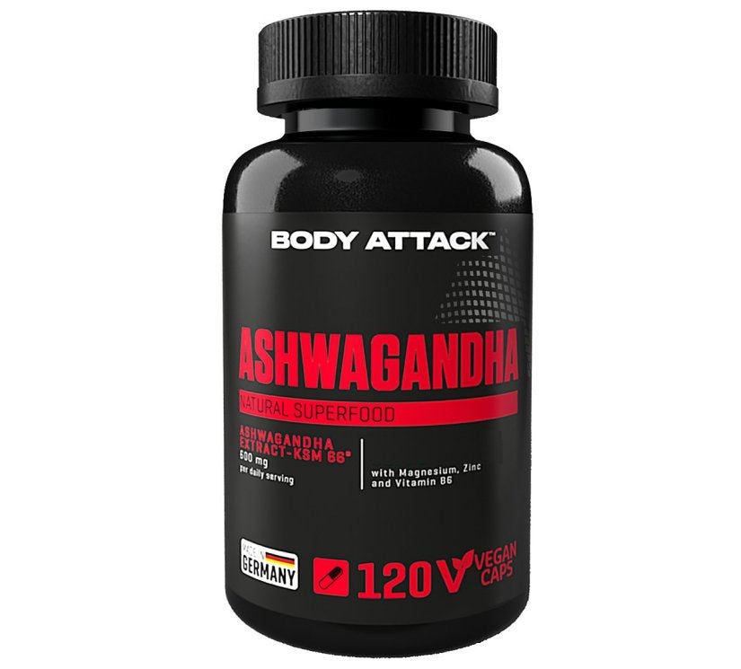 Body Attack - Ashwagandha - 120 Kapseln Body Attack