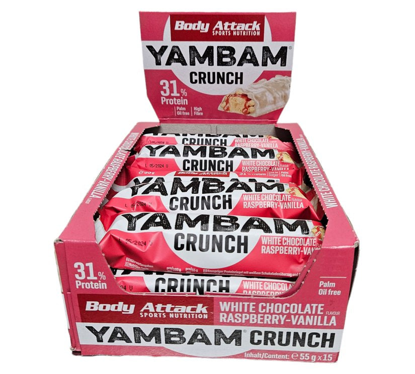 Body Attack - YamBam Crunch Riegel - Karton 15 x 55g Body Attack