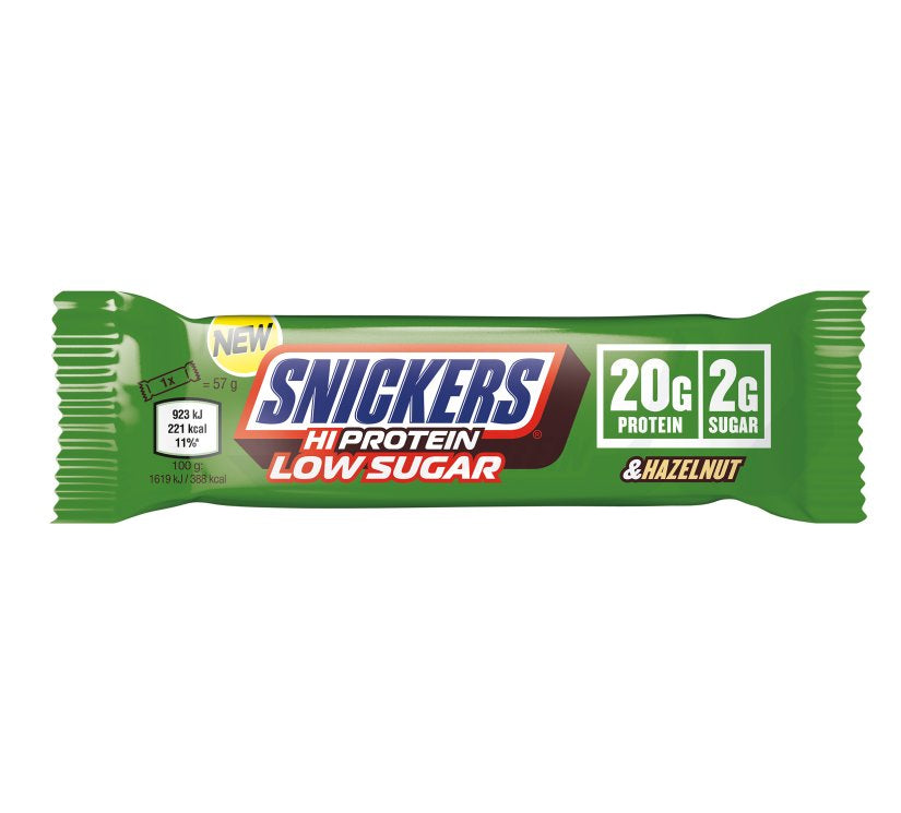 Snickers - Low Sugar HAZELNUT High Protein Bar - Riegel 57g Mars Incorporated