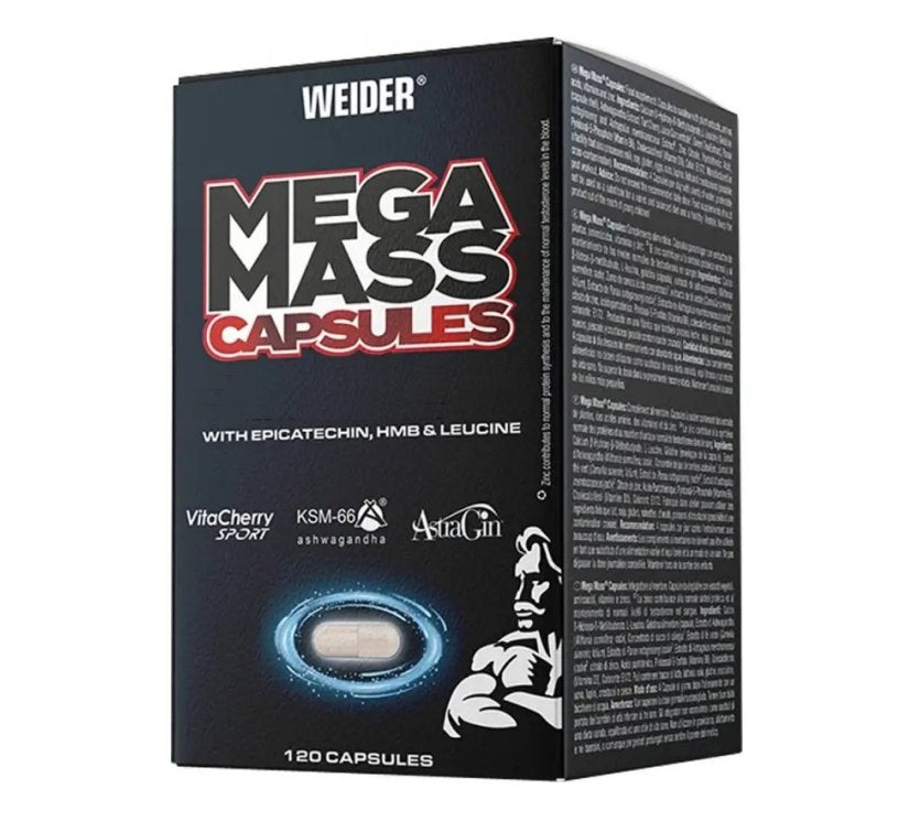 Weider - Mega Mass Capsules - 120 Kapseln Weider