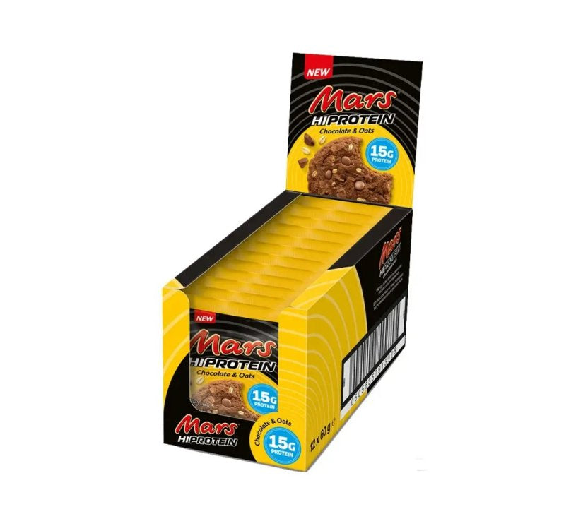 Mars - Hi Protein Cookies Chocolate & Oats - Karton 12 x 60g Mars Incorporated