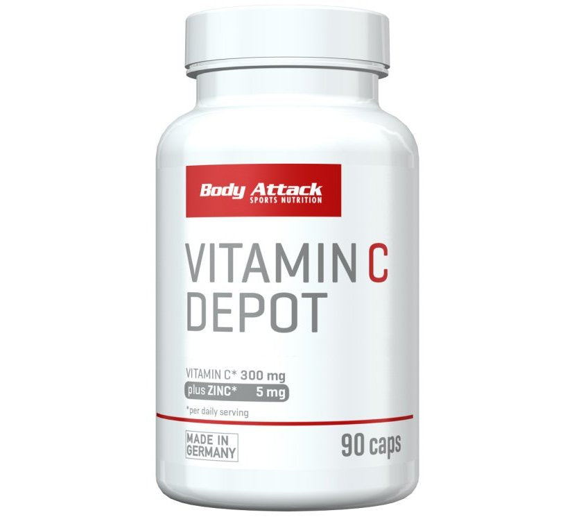 Body Attack - Vitamin C Depot plus Zink - 90 Kapseln Body Attack