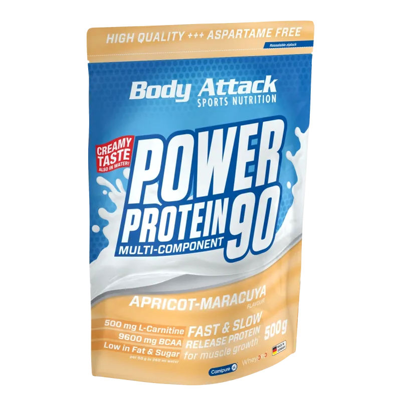 Body Attack - Power Protein 90 - 500g Body Attack Apricot-Maracuya