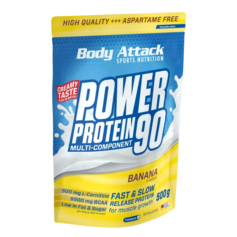 Body Attack - Power Protein 90 - 500g Body Attack Banana