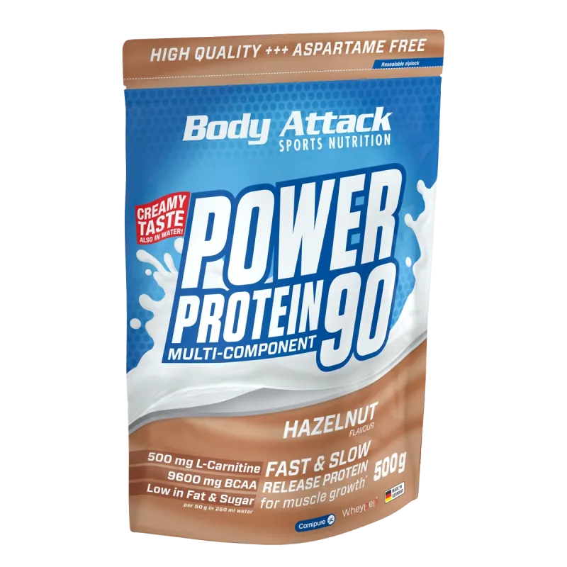 Body Attack - Power Protein 90 - 500g Body Attack Hazelnut