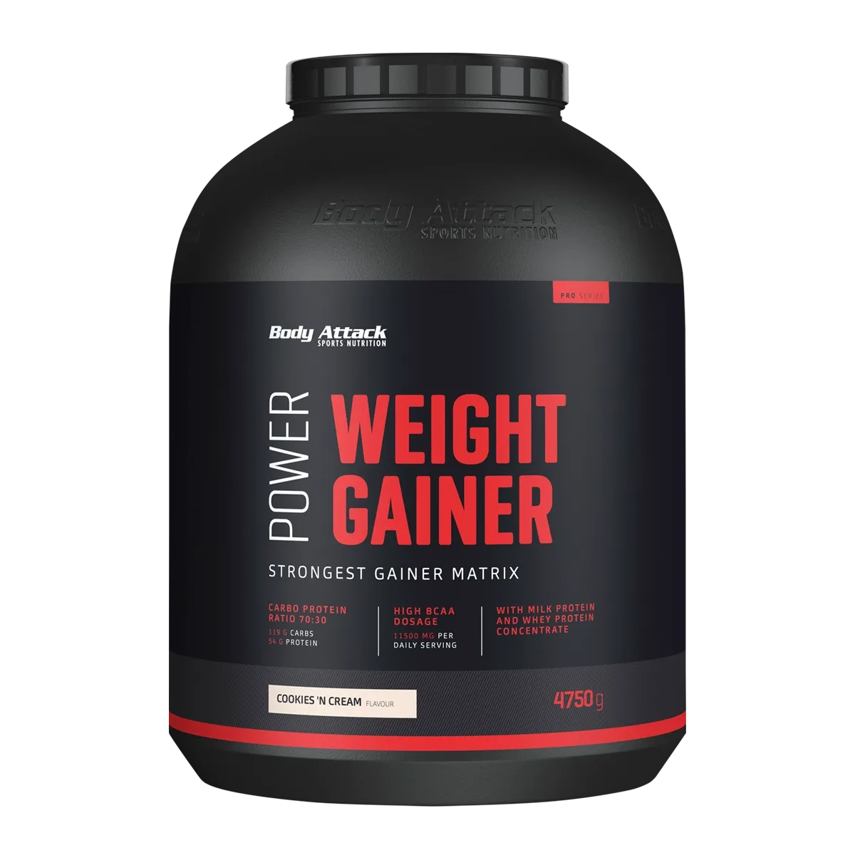 Body Attack - Power Weight Gainer 4750g Body Attack Cookies n Cream