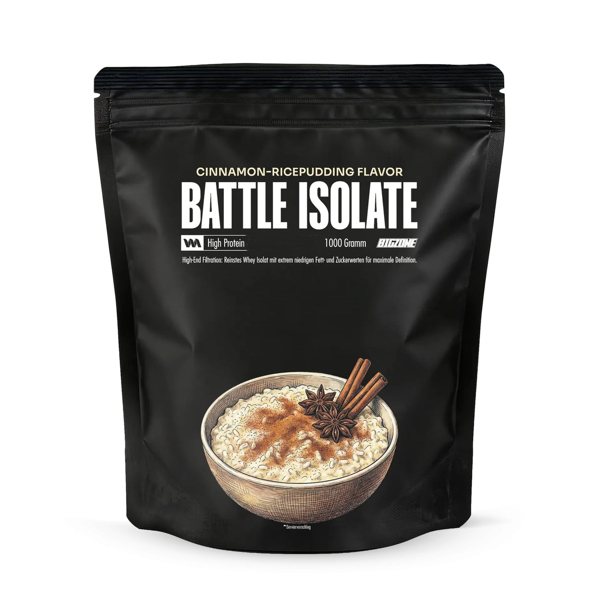 Big Zone - Battle Isolate Whey - 1000g Beutel Big Zone Milchreis Zimt