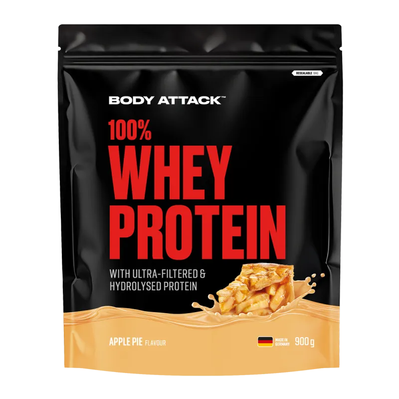 Body Attack - 100% Whey Protein - 900g Body Attack Apple Pie