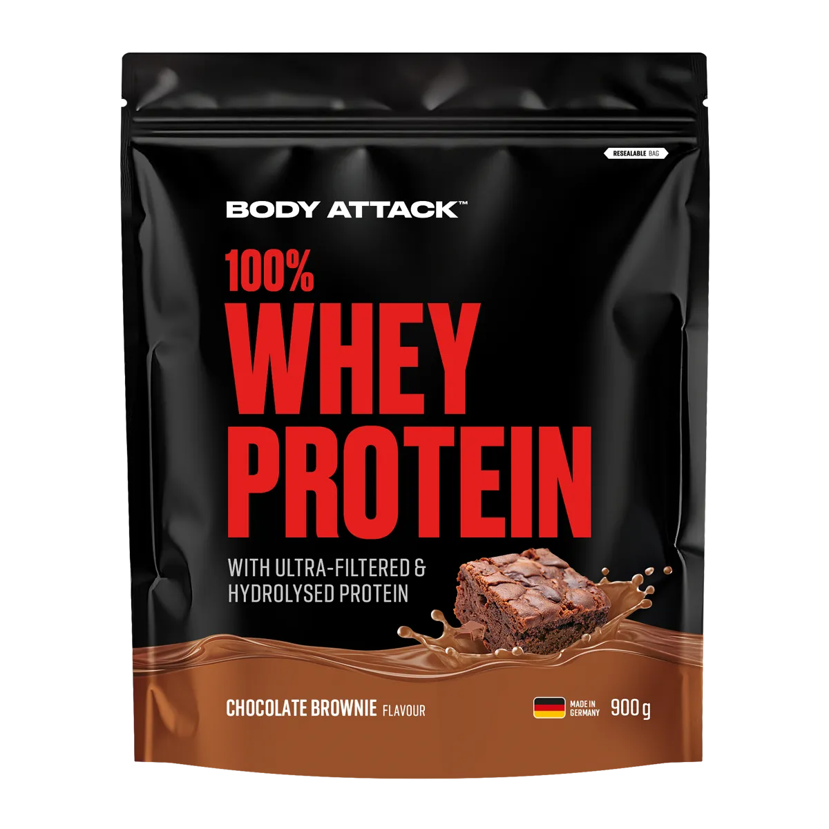 Body Attack - 100% Whey Protein - 900g Body Attack Chocolate Brownie