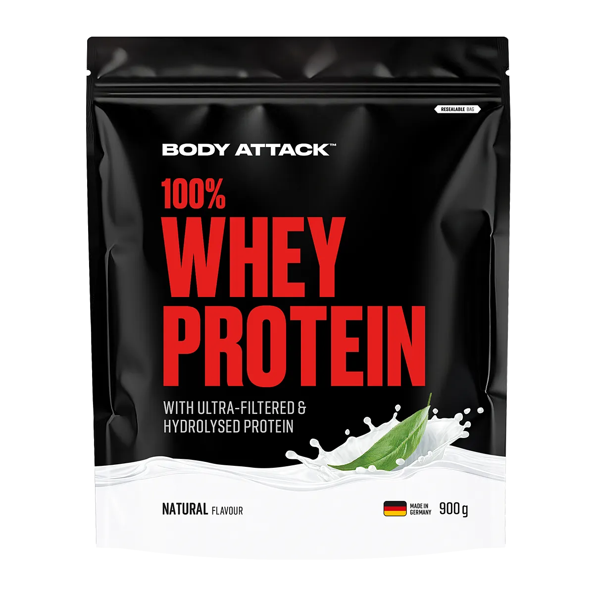 Body Attack - 100% Whey Protein - 900g Body Attack Natural-Neutral