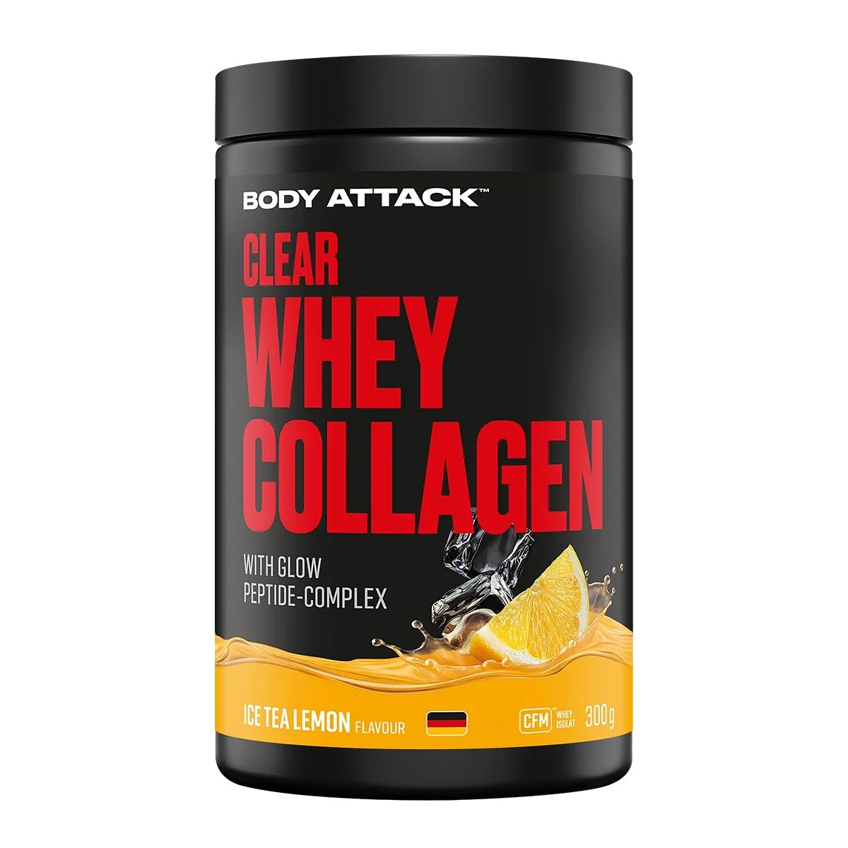 Body Attack - Clear Whey Collagen - 300g Dose Body Attack Ice Tea Lemon