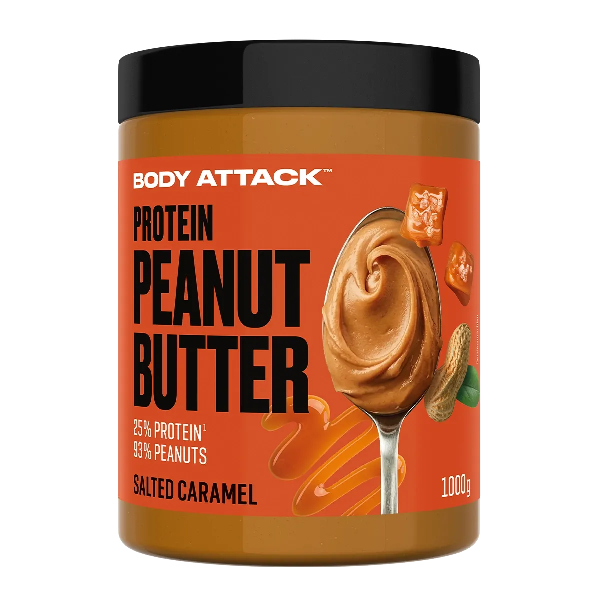 Body Attack - Peanut Butter - 1000g Body Attack Salted Caramel