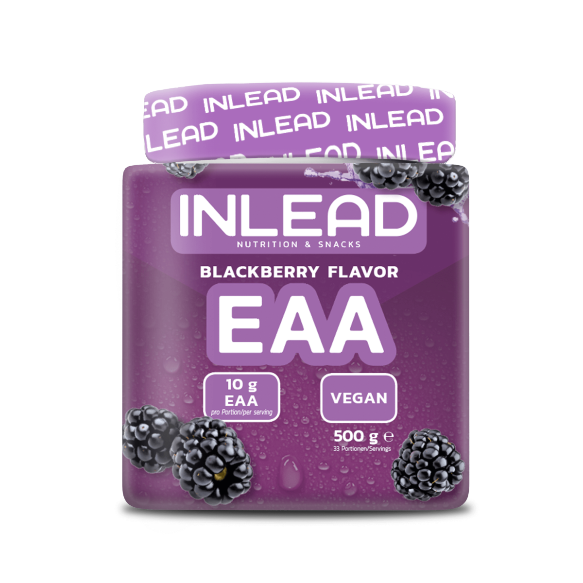 Inlead Nutrition - EAA Pulver - 500g Dose Inlead Blackberry
