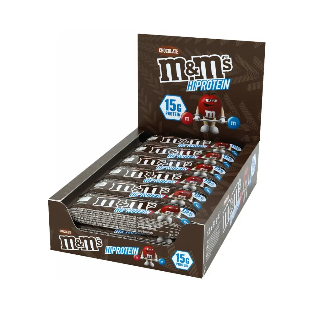 M&M´s Hi-Protein Bar Riegel - Karton 12 x 51g MHD 06/2026