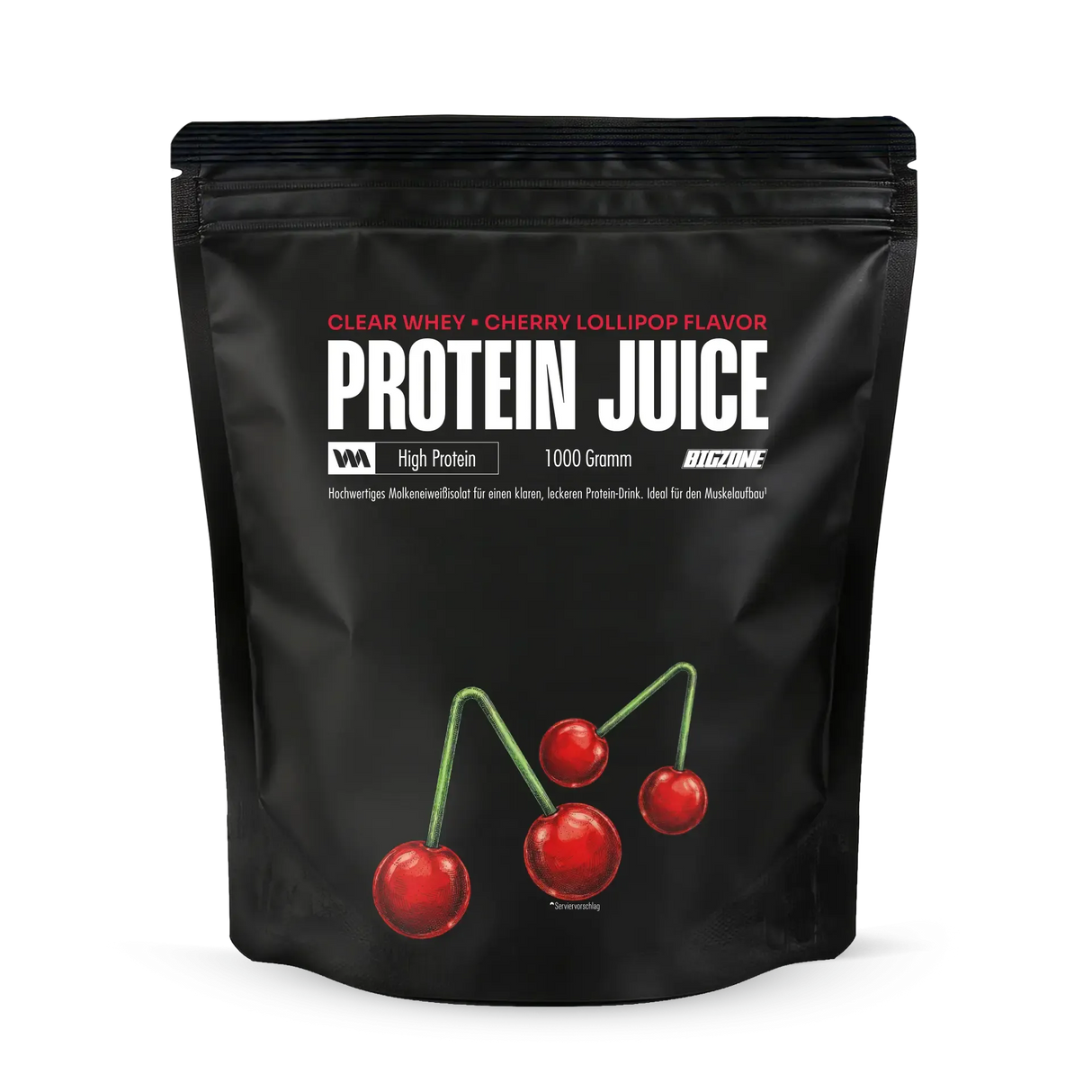 Big Zone - Clear Whey Protein Juice - 1000g Beutel Big Zone Kirschlolli