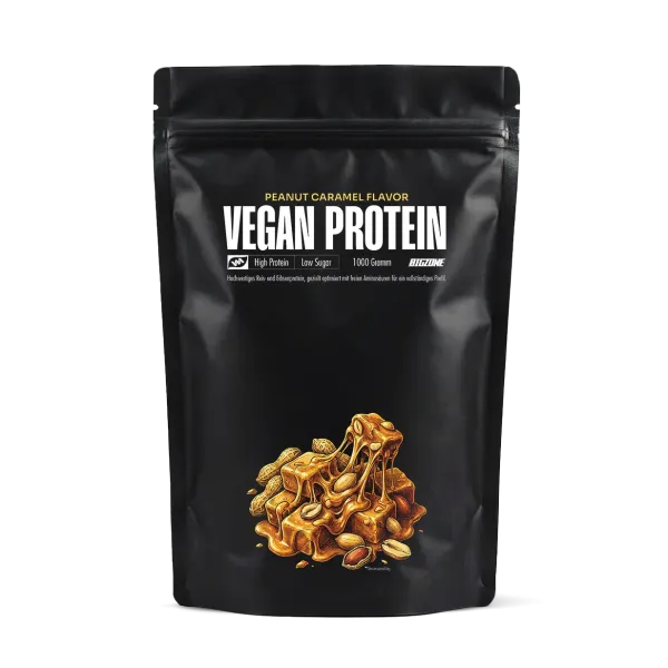 Big Zone - Vegan Protein - 1000g Big Zone Erdnuss-Caramel