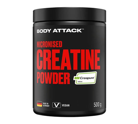 Body Attack - Micronised Creapure Creatine Powder - 500g Dose Body Attack