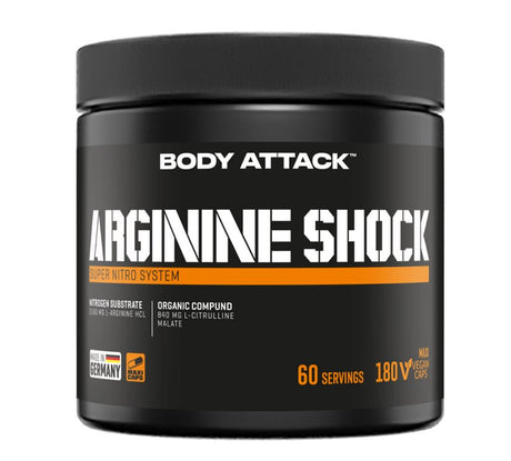 Body Attack - Arginine Shock - 180 Kapseln Body Attack