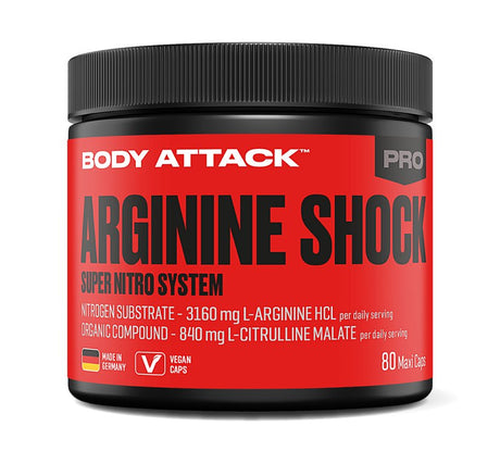 Body Attack - Arginine Shock - 80 Kapseln Body Attack