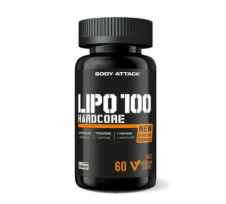 Body Attack - LIPO 100-HARDCORE - 60 Kapseln Body Attack