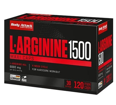 Body Attack - L-Arginine 1500 - 120 Kapseln Body Attack