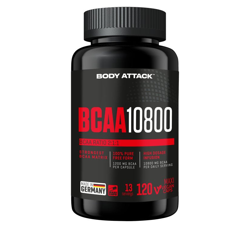 Body Attack - BCAA 10800 - 120 Kapseln Body Attack