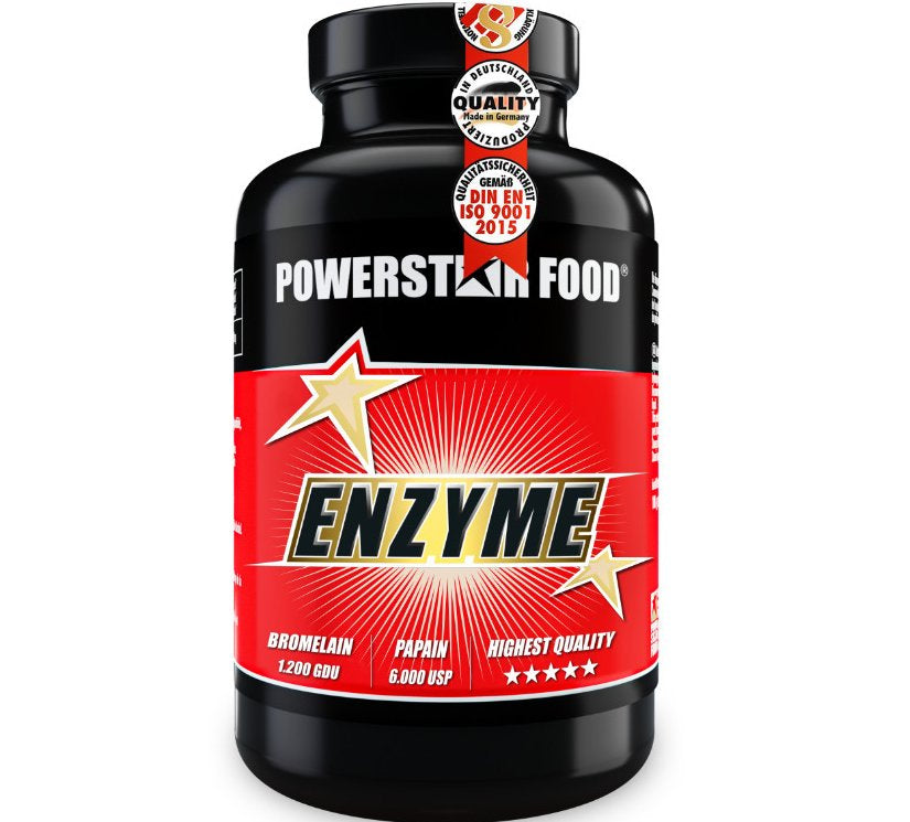 Powerstar Food - Enzyme - Eiweißspaltende Enzyme - 120 Kapseln Powerstar Food