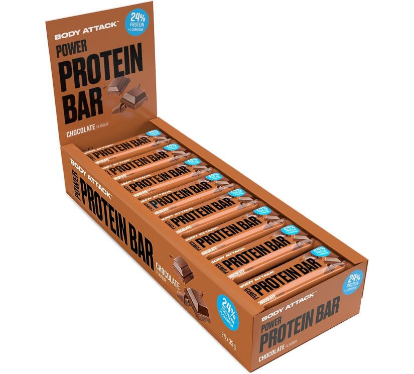 Body Attack - Power Protein Bar - 24 x 35g Karton Body Attack