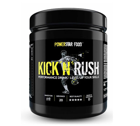 Powerstar Food -KICK'N'RUSH - Pre-Workout für Fußballer - 600g Powerstar Food