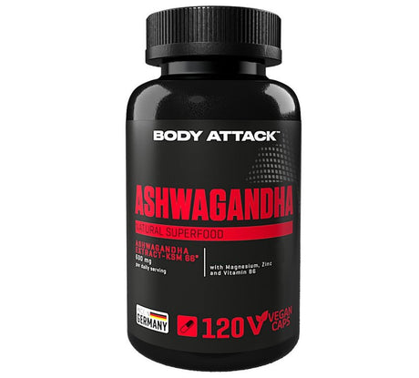 Body Attack - Ashwagandha - 120 Kapseln Body Attack