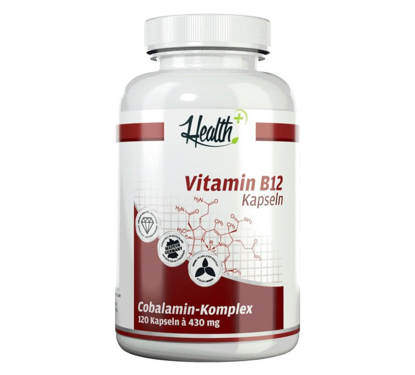Health+ - Vitamin B12 - 120 Kapseln Health+