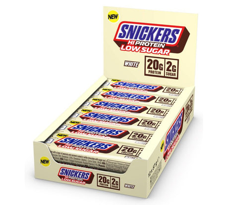 Snickers - Low Sugar High Protein White Bar Riegel - Karton 12 x 57g Mars Incorporated