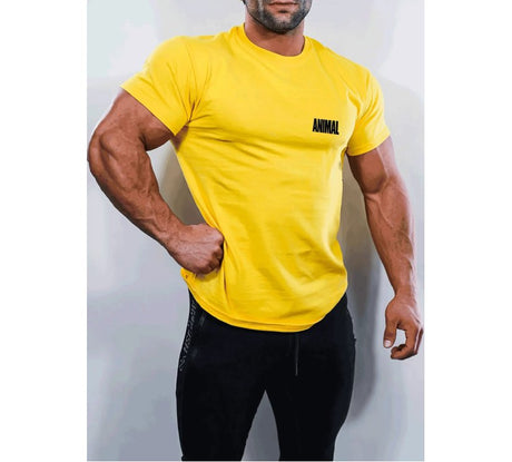 Universal Nutrition - Animal Brand Logo Tee - T-Shirt gelb Animal