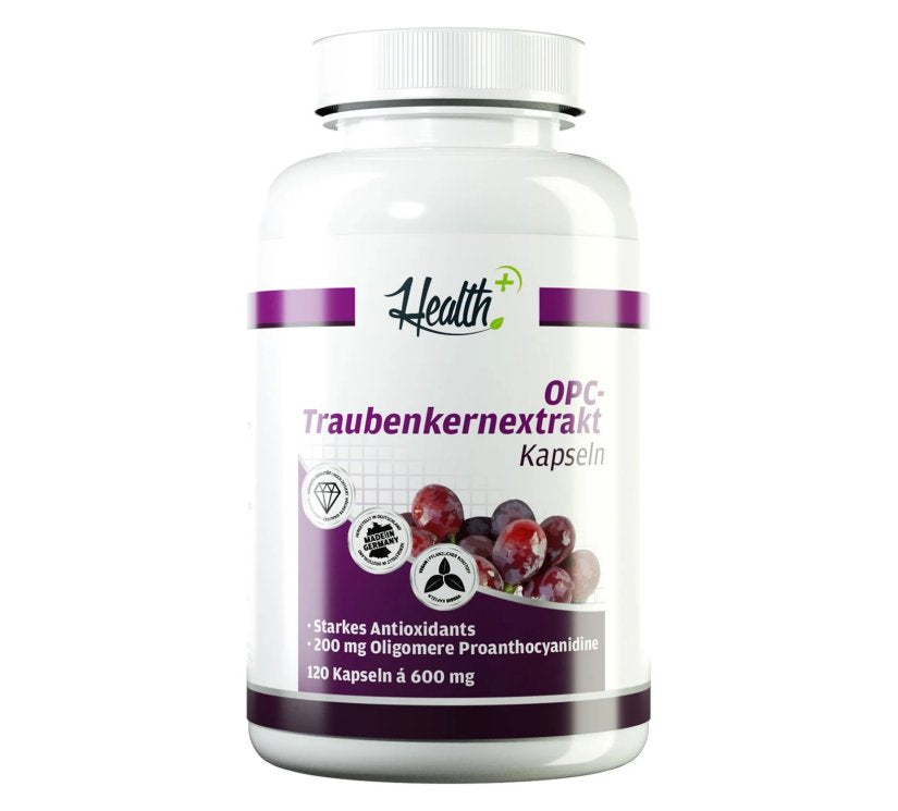 Health+ - OPC Traubenkernextrakt - 120 Kapseln Health+