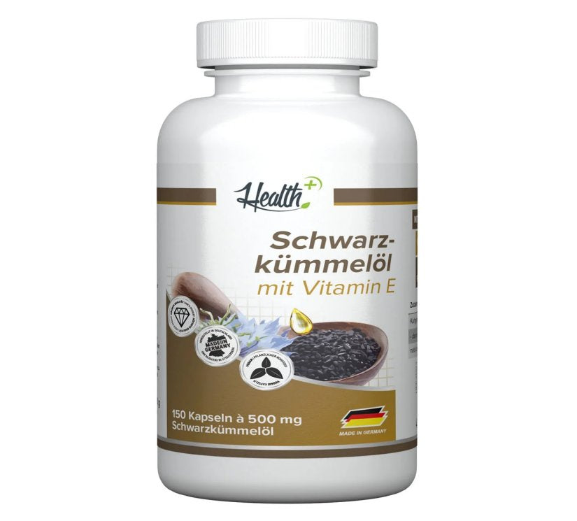 Health+ - Schwarzkümmelöl - 150 Kapseln Health+