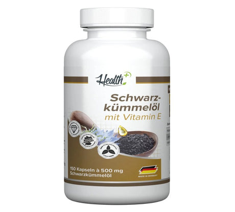 Health+ - Schwarzkümmelöl - 150 Kapseln Health+