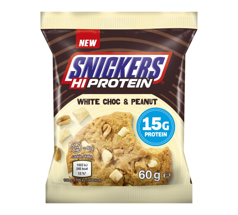 Snickers - Hi Protein Cookies White Choc Peanut - 60g Mars Incorporated
