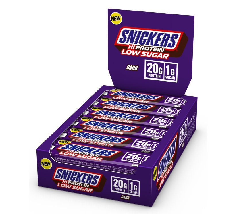 Snickers - Low Sugar DARK High Protein Bar Riegel - Karton 12 x 57g Mars Incorporated