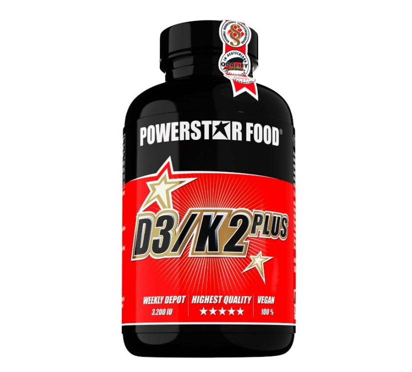 Powerstar Food - Vitamin D3/K2 Plus - 120 Kapseln Powerstar Food