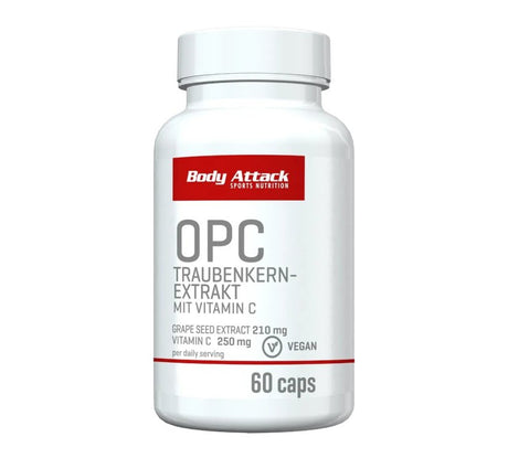 Body Attack - OPC Traubenkernextrakt - 60 Kapseln Body Attack
