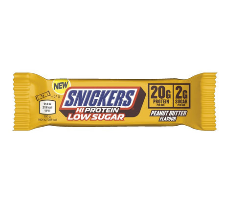 Snickers - Low Sugar PEANUT BUTTER High Protein Bar - Riegel 57g Mars Incorporated