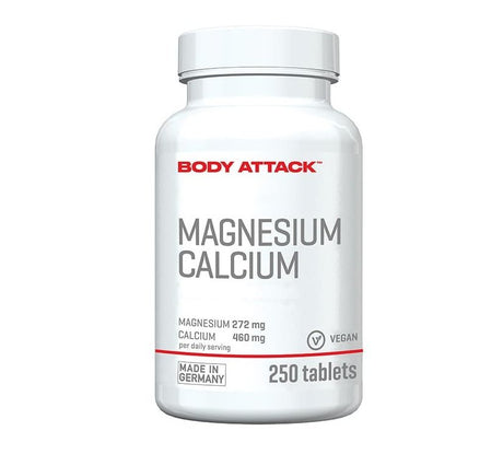 Body Attack - Magnesium und Calcium - 250 Tabletten Body Attack
