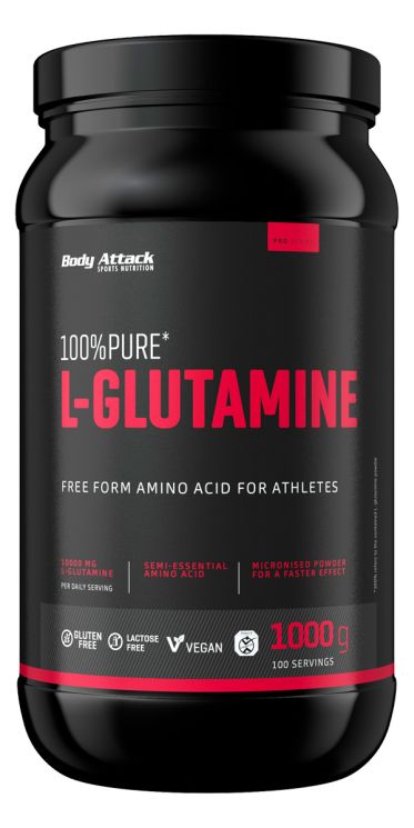 Body Attack - 100% Pure L-Glutamine - 1000g Body Attack