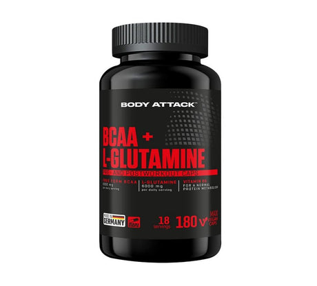 Body Attack - BCAA + Glutamine 12000 - 180 Kapseln Body Attack