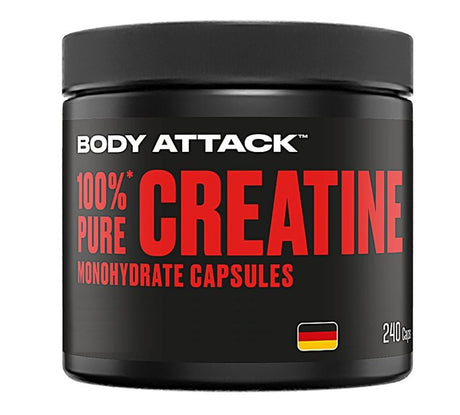 Body Attack - 100% Pure Creatine Caps - 240 Kapseln Body Attack