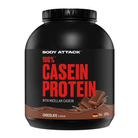 Body Attack - 100 % Casein Protein - 1800g Body Attack Chocolate Cream