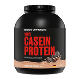 Body Attack - 100 % Casein Protein - 1800g Body Attack Cookies n Cream