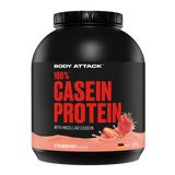 Body Attack - 100 % Casein Protein - 1800g Body Attack Strawberry